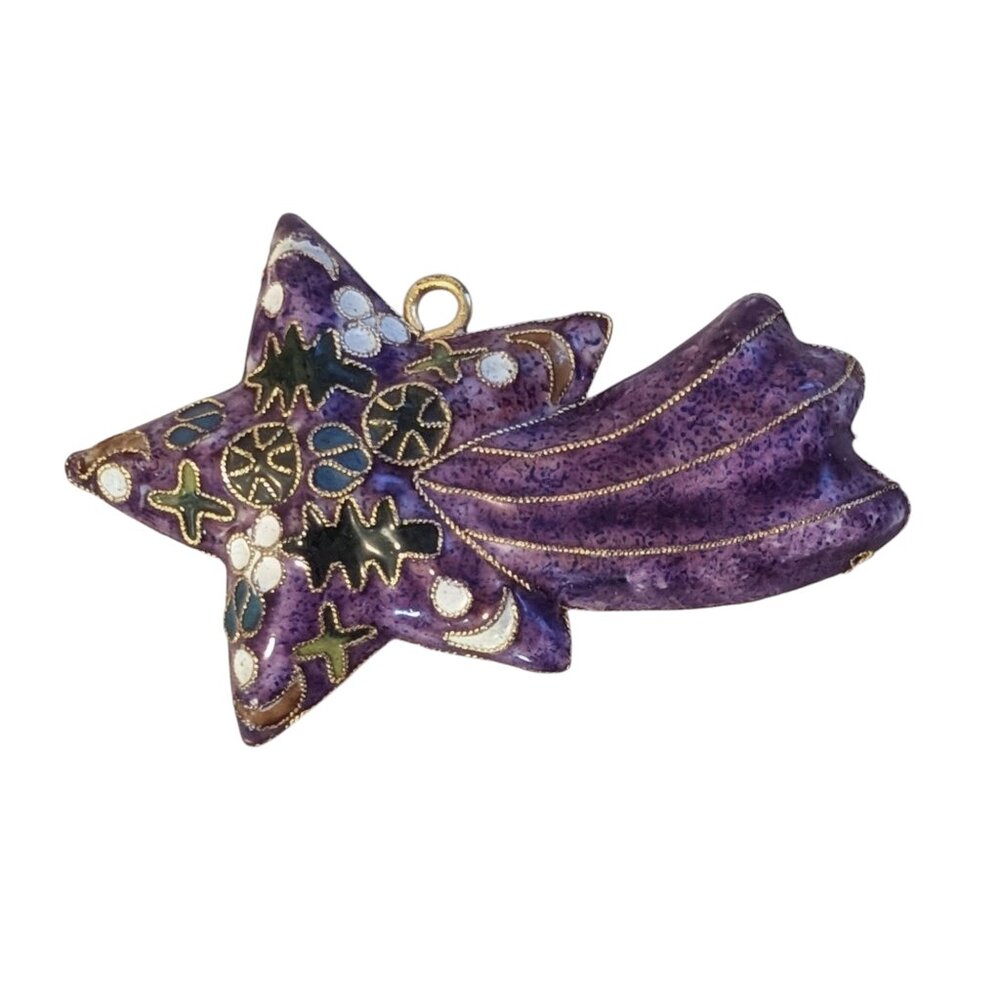 Cloisonné Shooting Star Enamel Metal Ornament Décor Window‎ Hanging Wall